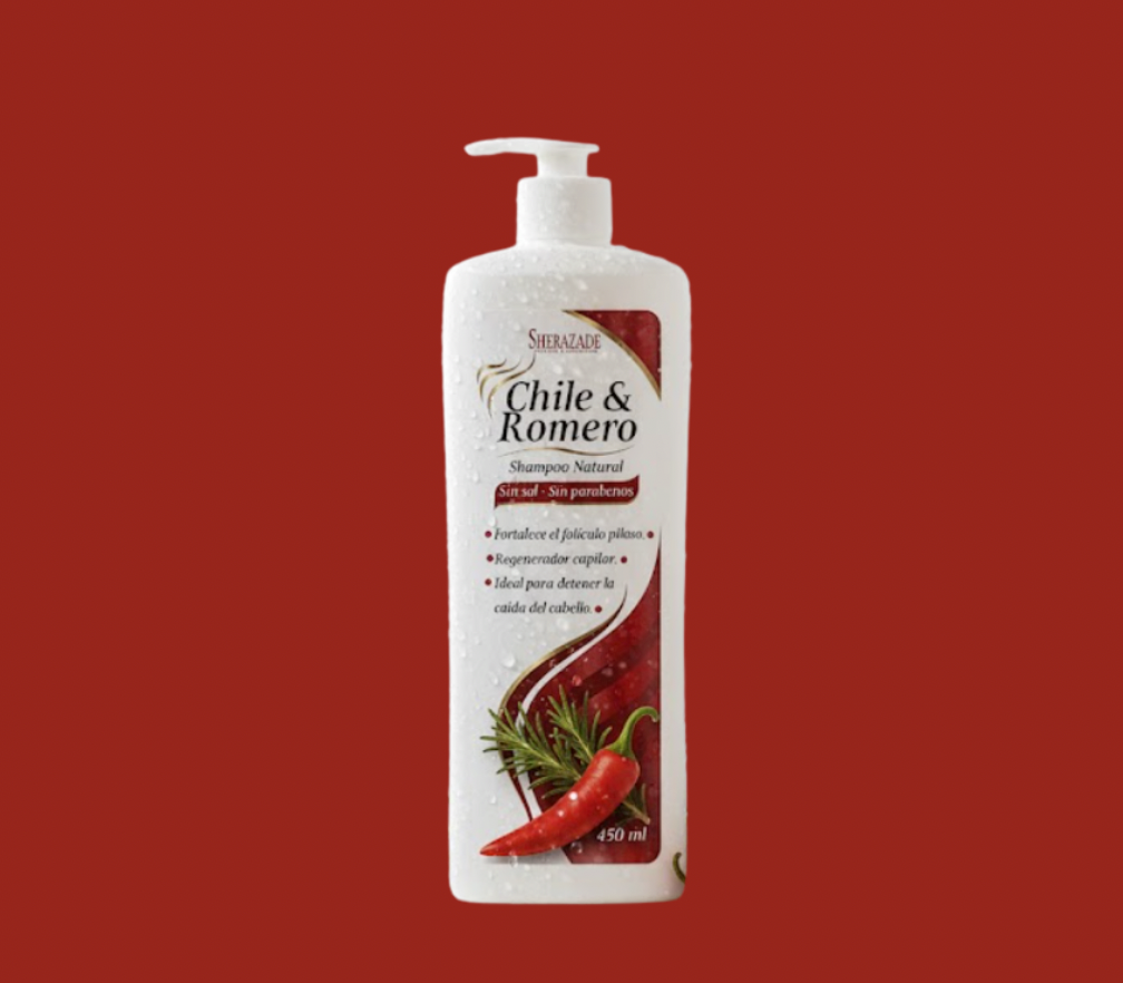 Shampoo de chile y romero